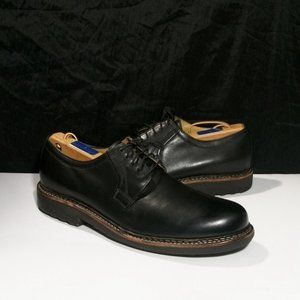 JOHNSTON & MURPHY 20-0875 BLACK LEATHER OXFORDS 9M